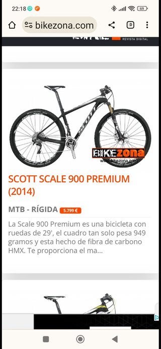 Scott Scale 900 Premium Carbono