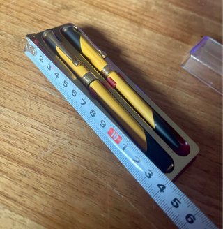 Set di penne stilografiche e vintage BNC in oro, nero e dettagli metallici