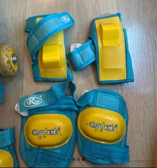 Patines infantiles ajustables amarillos