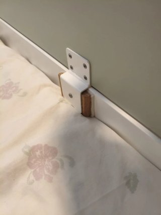 Barrera Cama Nube Verde Madera