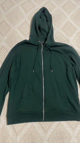Chaqueta H&M verde con cremallera