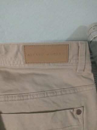 Pantalones Álvaro Moreno Beige/Gris