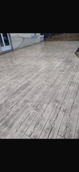 Pavimento hormigón impreso estampado