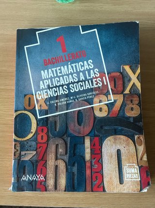 Matemáticas aplicadas a las ciencias sociales I...