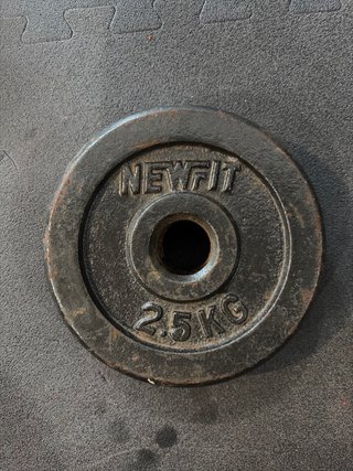 Discos de pesas para gimnasio. Barra de 28mm