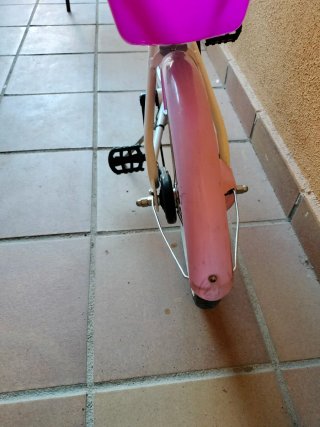 Bicicleta con ruedines de 16 pulgadas
