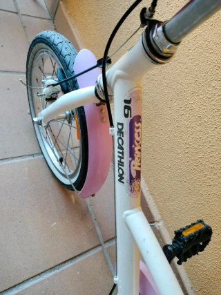 Bicicleta con ruedines de 16 pulgadas