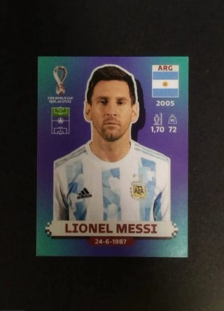 Cromos Messi Mundial Qatar 2022 Panini
