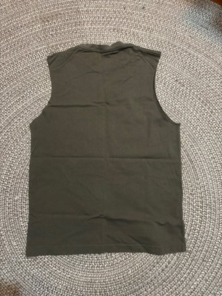 Camiseta verde M Zara Sin mangas