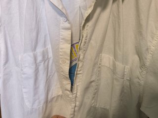 Camisa blanca manga corta con estampado