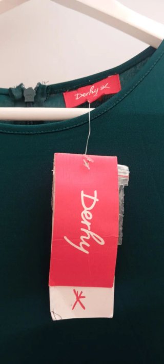 Vestido Derhy verde y multicolor