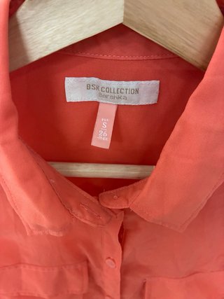 Camisa coral sin mangas