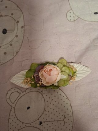Vestido niña con fajín Talla 12 + Tocado