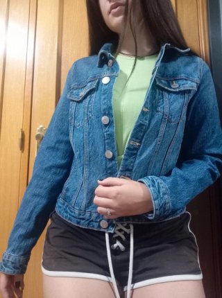 Cazadora Vaquera Zara Talla S
