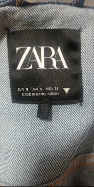 Cazadora Vaquera Zara Talla S
