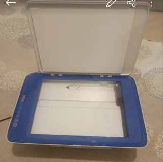 Impresora HP Azul y Blanca