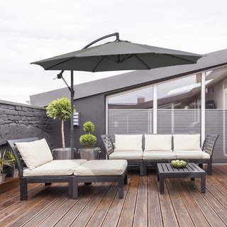 Sombrilla de Exterior 3x2.5 m con Manivela, de Ace