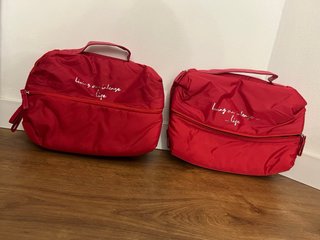 Set 2 Neceser Grande Rojo nuevos