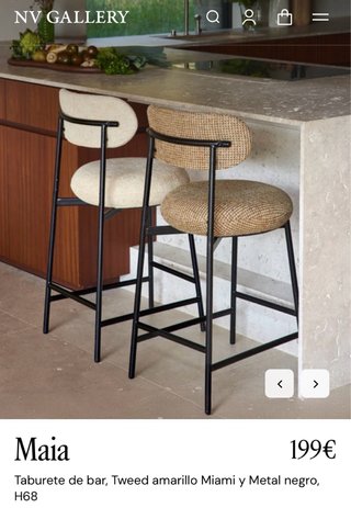 Taburetes de Cocina NV GALLERY (2 unidades)