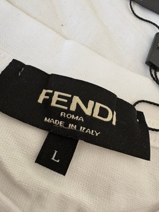 Camiseta Fendi Blanca Talla L