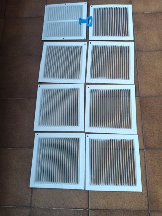 Rejillas de ventilación blancas