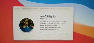 iMac 27” Retina 5K Late 2015 – i5 3,3 GHz – 1 TB