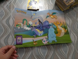 Cartas Pokémon + Póster y Cartas Doradas