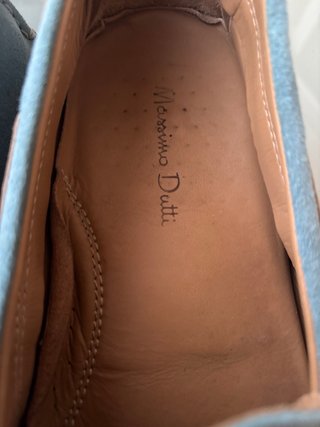 Zapatos Massimo Dutti Azul Serraje