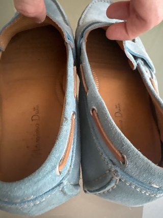Zapatos Massimo Dutti Azul Serraje