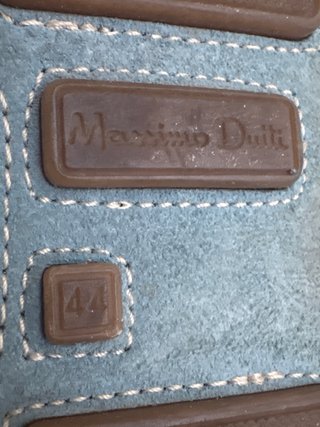 Zapatos Massimo Dutti Azul Serraje