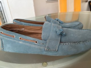 Zapatos Massimo Dutti Azul Serraje