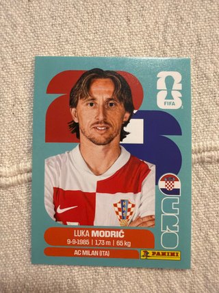 Cromo Panini Luka Modric Mundial 2026