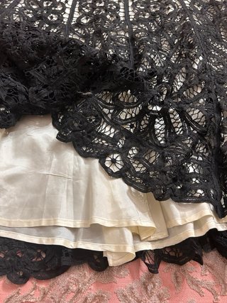 Gonna pizzo nero vintage