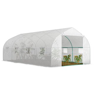 Invernadero para Huerto 6x3x2m con 8 Ventanas y Pu