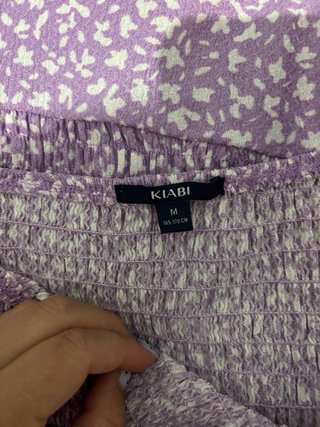Vestido morado floral