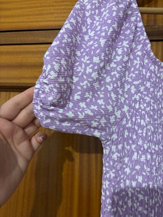 Vestido morado floral