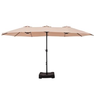 Sombrilla de exterior para patio con base de 4,57