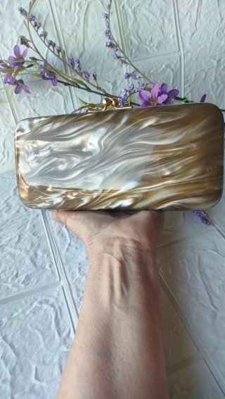 Bolso de mano nacarado vintage