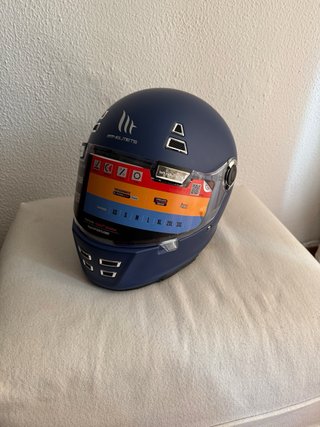 Casco Integral MT Jarama Azul Mate (talla S)