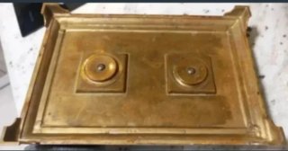 Escribanía antigua  bronce