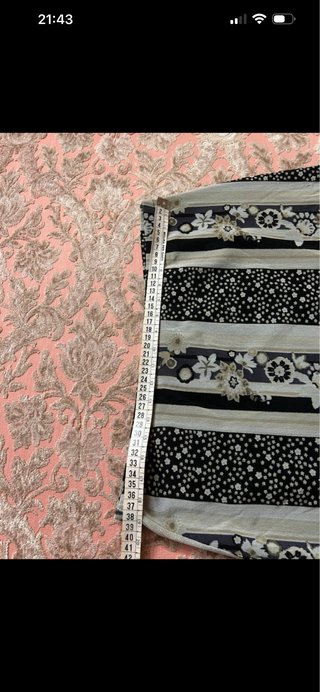 Gonna leggera estiva fantasia righe fiori