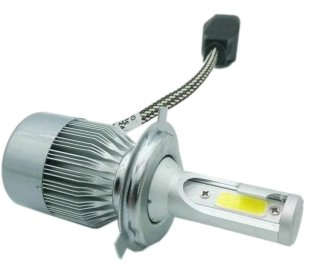 2 LAMPADINE LED C6 H4 FARI AUTO MOTO LUCE BIANCA