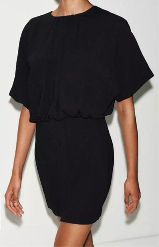 Vestido globo Zara negro