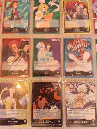 Lote 59 Cartas Leader de OnePiece TCG.