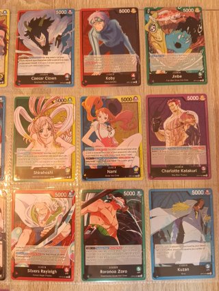 Lote 59 Cartas Leader de OnePiece TCG.