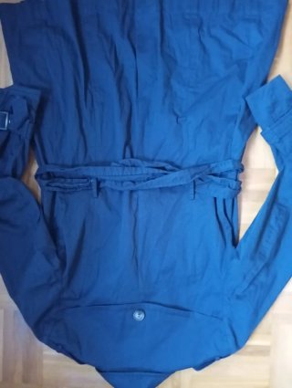Gabardina Pull&Bear Azul Talla M