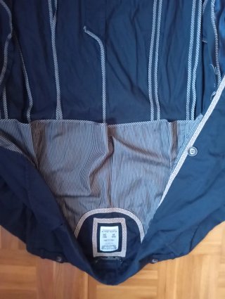Gabardina Pull&Bear Azul Talla M