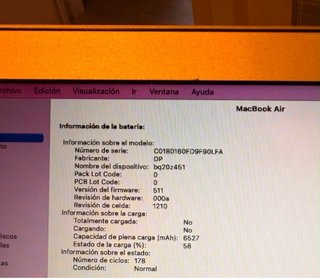 Equipo portátil Macbook Air 13”