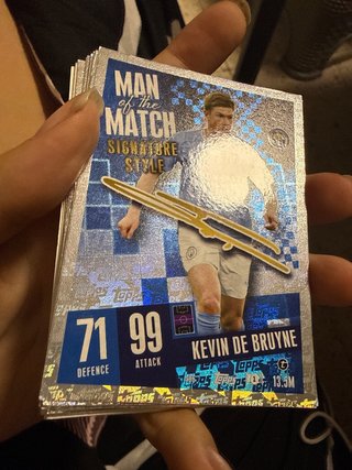 Cromo Kevin De Bruyne Man of the Match Topps