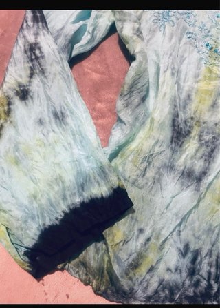 Blusa MISS JUNE seda tie-dye